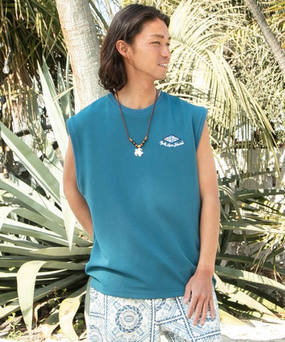 SURF＆Palms Jacquard Surf Tank Top by Kahiko - Ametsuchi