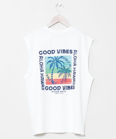 SURF＆Palms Jacquard Surf Tank Top by Kahiko - Ametsuchi