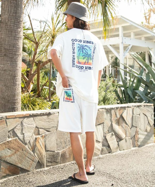SURF＆Palms Jacquard Surf Shorts by Kahiko - Ametsuchi