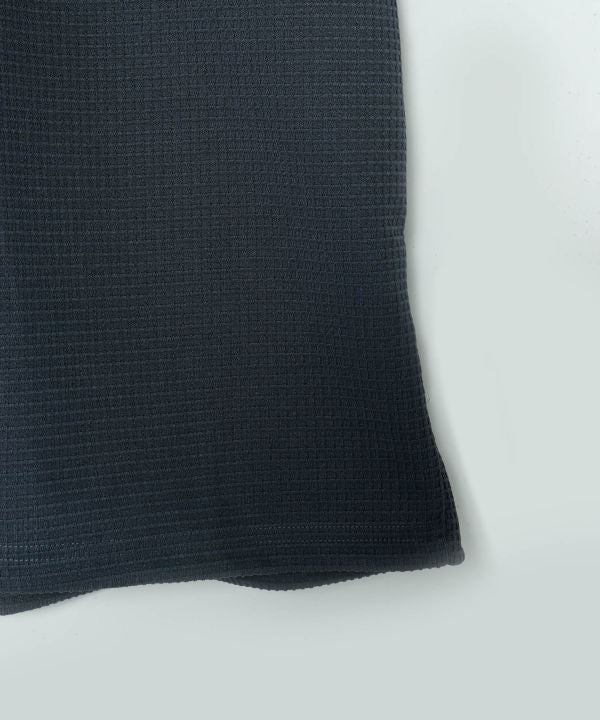 SURF＆Palms Waffle Embroidered Men Shirt by Kahiko - Ametsuchi