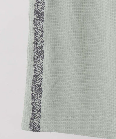 SURF＆Palms Waffle Embroidery Men Shorts by Kahiko - Ametsuchi