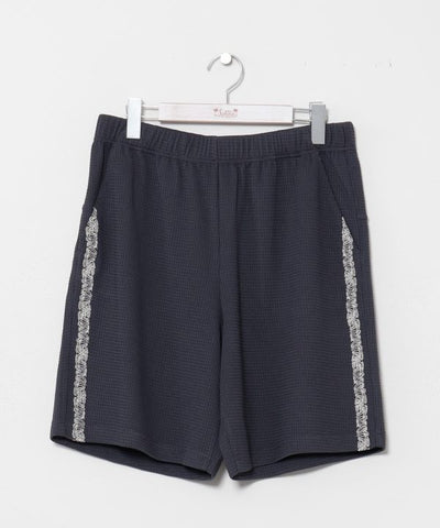 SURF＆Palms Waffle Embroidery Men Shorts by Kahiko - Ametsuchi