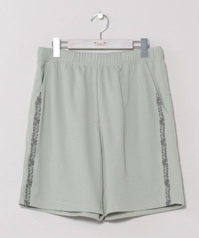 SURF＆Palms Waffle Embroidery Men Shorts by Kahiko - Ametsuchi