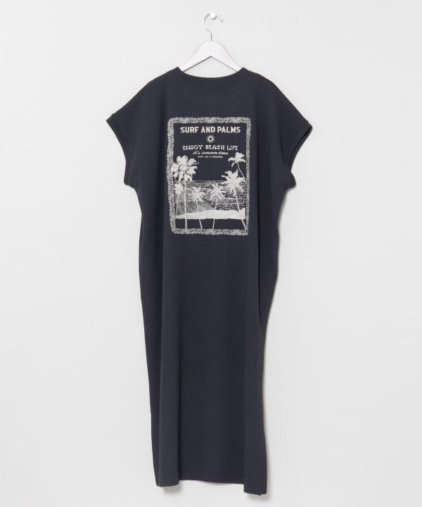 SURF＆Palms Waffle Embroidered Dress by Kahiko - Ametsuchi