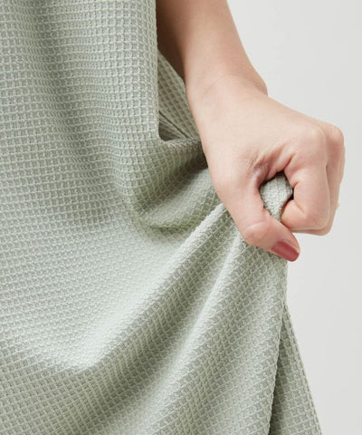 SURF＆Palms Waffle Embroidered Dress by Kahiko - Ametsuchi