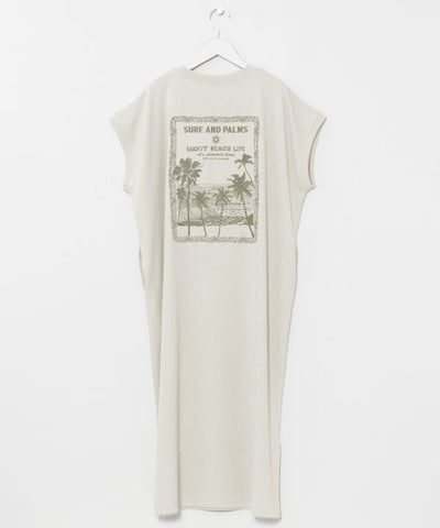 SURF＆Palms Waffle Embroidered Dress by Kahiko - Ametsuchi