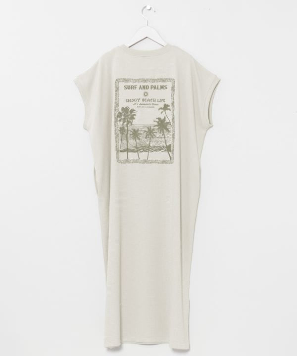 SURF＆Palms Waffle Embroidered Dress by Kahiko - Ametsuchi