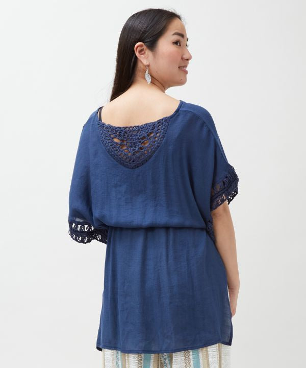 Crochet Lace Resort Top by Kahiko - Ametsuchi