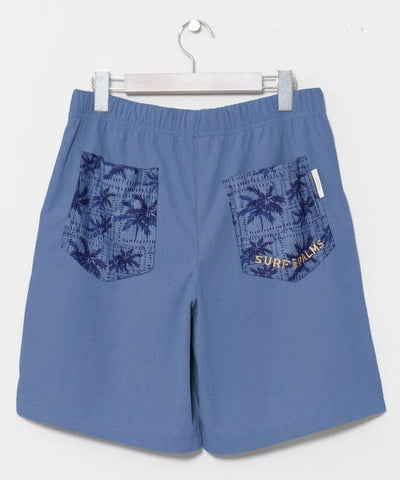 SURF＆Palms Palm Embroidery Corduroy Shorts by Kahiko - Ametsuchi