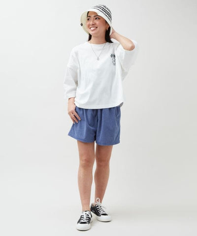 SURF＆Palms Palm Embroidery Resort Shorts by Kahiko - Ametsuchi