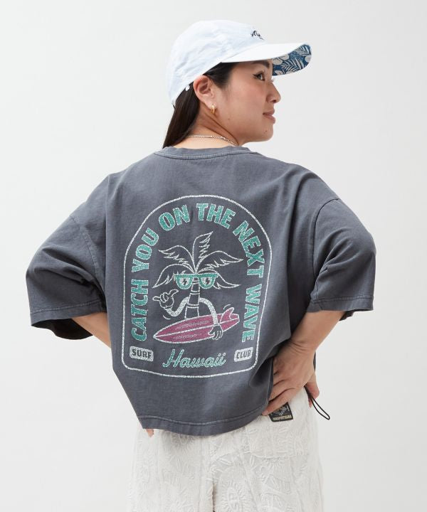 T-Shirt Potongan Palma Pigmen SURF＆Palms oleh Kahiko - Ametsuchi