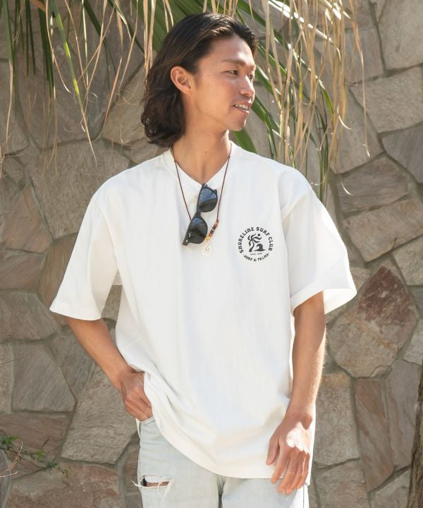 SURF＆Palms Pigment Palm Men T-Shirt by Kahiko - Ametsuchi