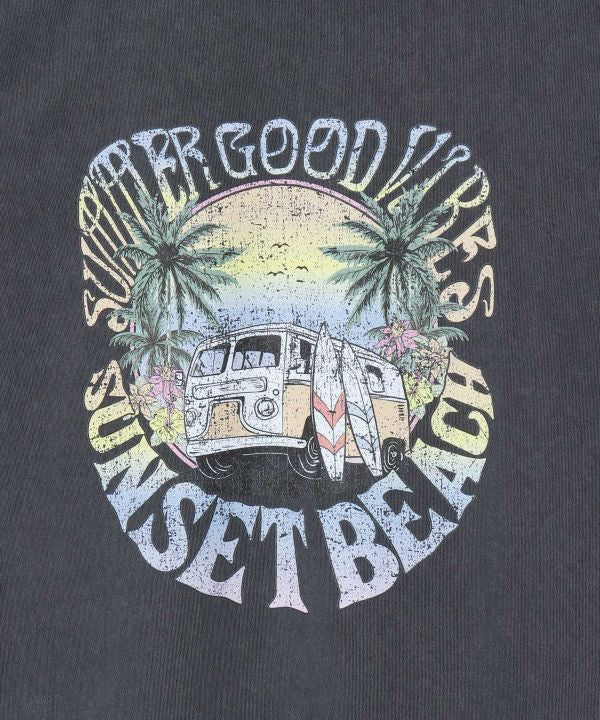 SURF＆Palms Pigment Palm Men T-Shirt by Kahiko - Ametsuchi