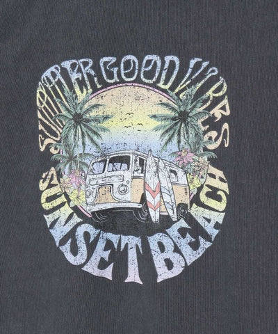 SURF＆Palms Pigment Palm Men T-Shirt by Kahiko - Ametsuchi