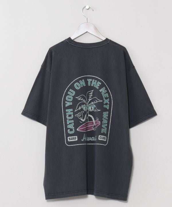SURF＆Palms Pigment Palm Men T-Shirt by Kahiko - Ametsuchi