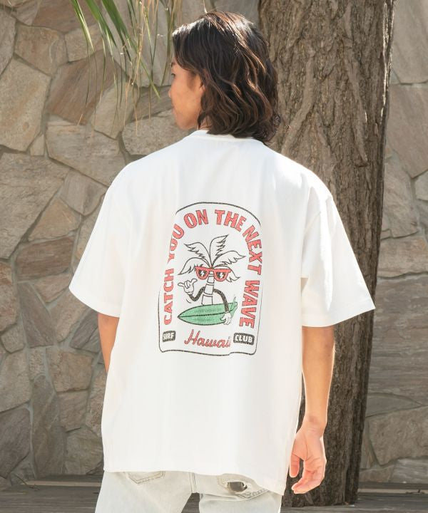 SURF＆Palms Pigment Palm Men T-Shirt by Kahiko - Ametsuchi