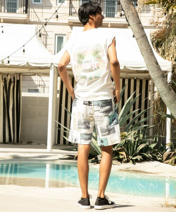SURF＆Palms Pigment Palm Men Tank by Kahiko - Ametsuchi