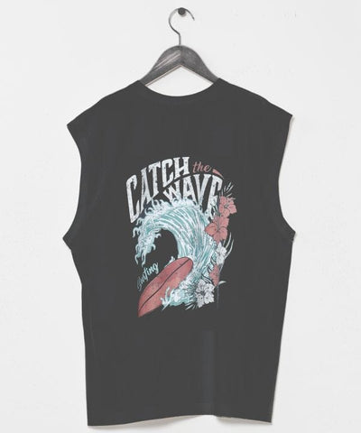 SURF＆Palms Pigment Palm Men Tank by Kahiko - Ametsuchi