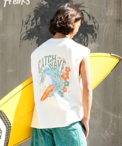 SURF＆Palms Pigment Palm Men Tank by Kahiko - Ametsuchi