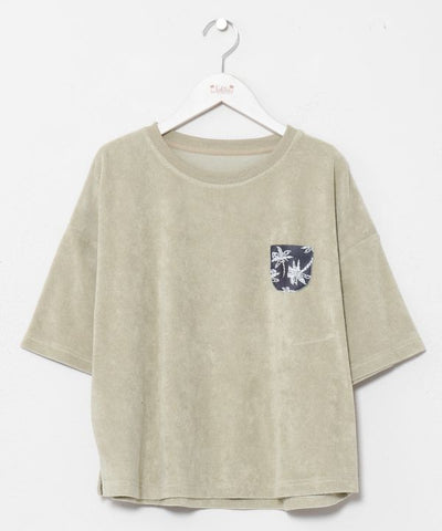 Hawaiian Pocket Pile T-Shirt by Kahiko - Ametsuchi