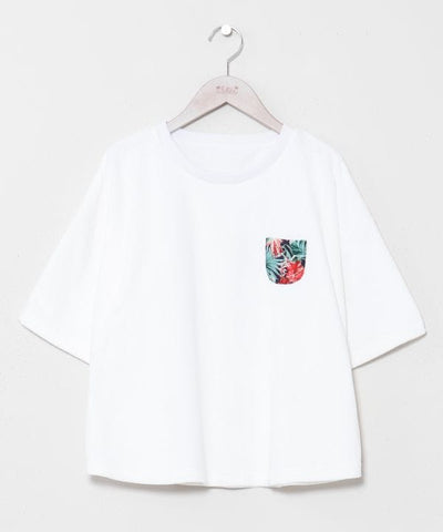 Hawaiian Pocket Pile T-Shirt by Kahiko - Ametsuchi