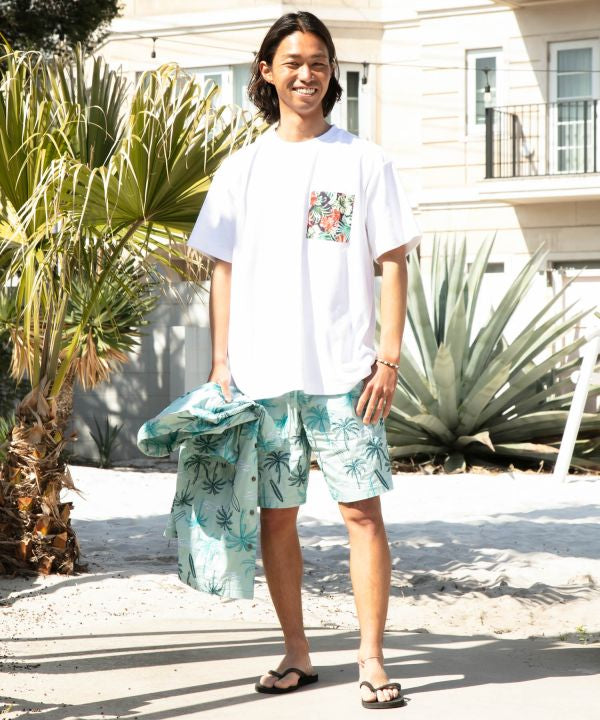 Hawaiian Pocket Men T-Shirt by Kahiko - Ametsuchi