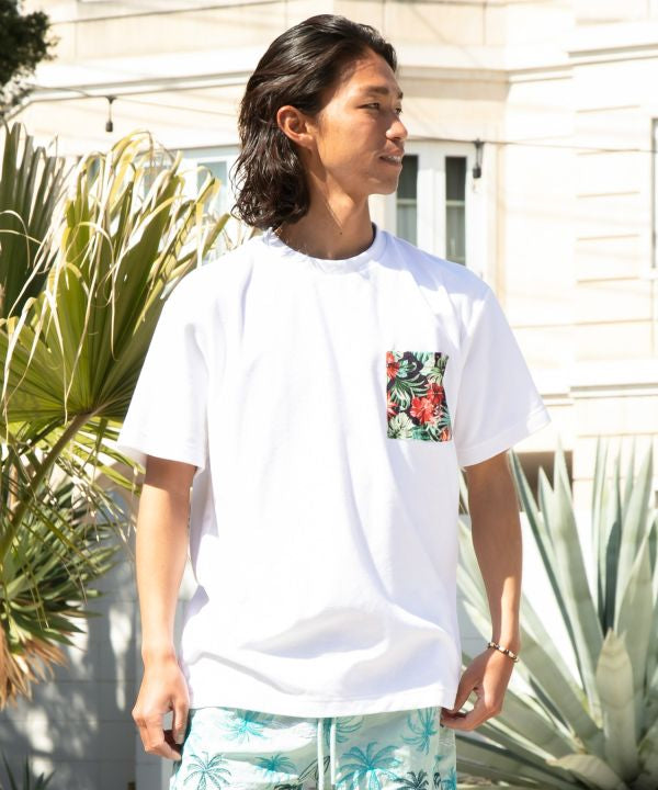 Hawaiian Pocket Men T-Shirt by Kahiko - Ametsuchi