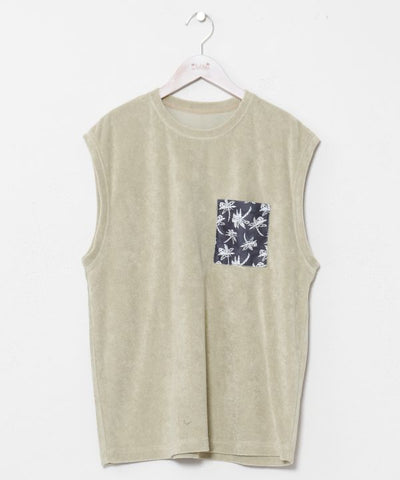 Hawaiian Pocket Men Tank by Kahiko - Ametsuchi