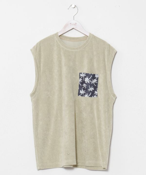 Hawaiian Pocket Men Tank by Kahiko - Ametsuchi