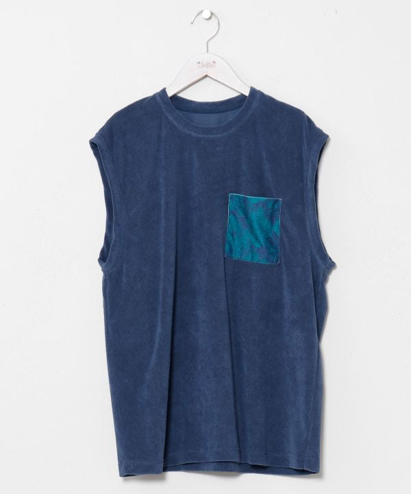Hawaiian Pocket Men Tank by Kahiko - Ametsuchi