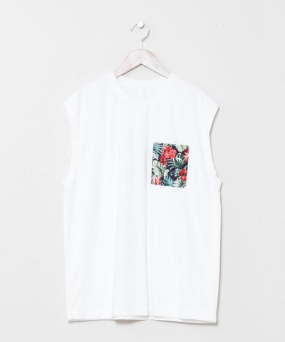 Hawaiian Pocket Men Tank by Kahiko - Ametsuchi