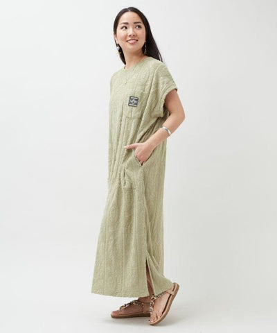 SURF＆Palms Printed Pile Resort Dress by Kahiko - Ametsuchi