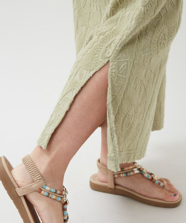 SURF＆Palms Printed Pile Resort Dress by Kahiko - Ametsuchi