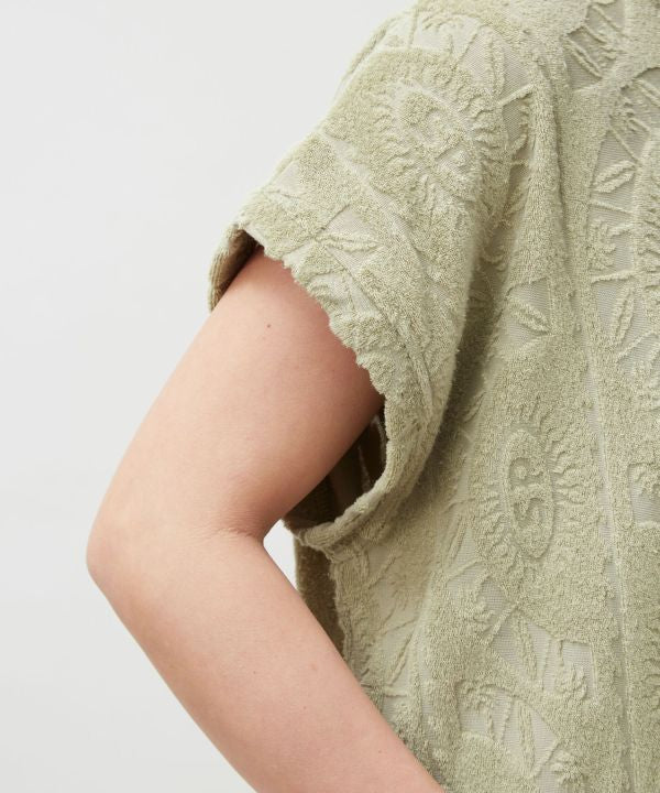 SURF＆Palms Printed Pile Resort Dress by Kahiko - Ametsuchi