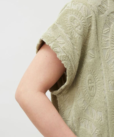 SURF＆Palms Printed Pile Resort Dress by Kahiko - Ametsuchi