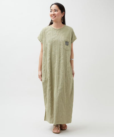 SURF＆Palms Printed Pile Resort Dress by Kahiko - Ametsuchi