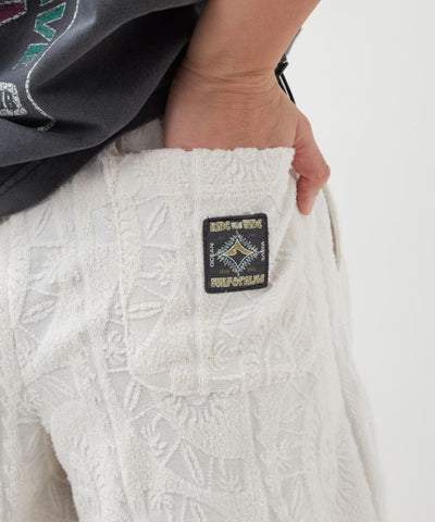 SURF＆Palms Printed Pile Resort Shorts by Kahiko - Ametsuchi