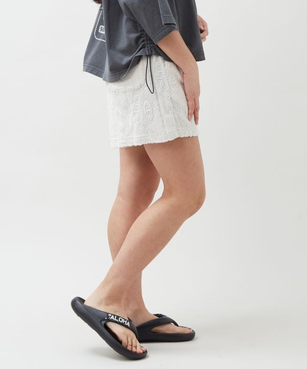SURF＆Palms Printed Pile Resort Shorts by Kahiko - Ametsuchi