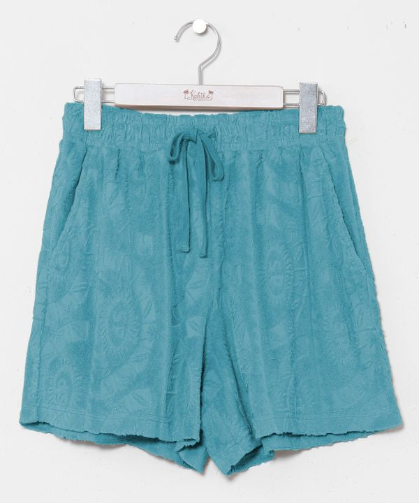 Pantalones cortos de felpa estampados SURF & Palms de Resort Kahiko - Ametsuchi