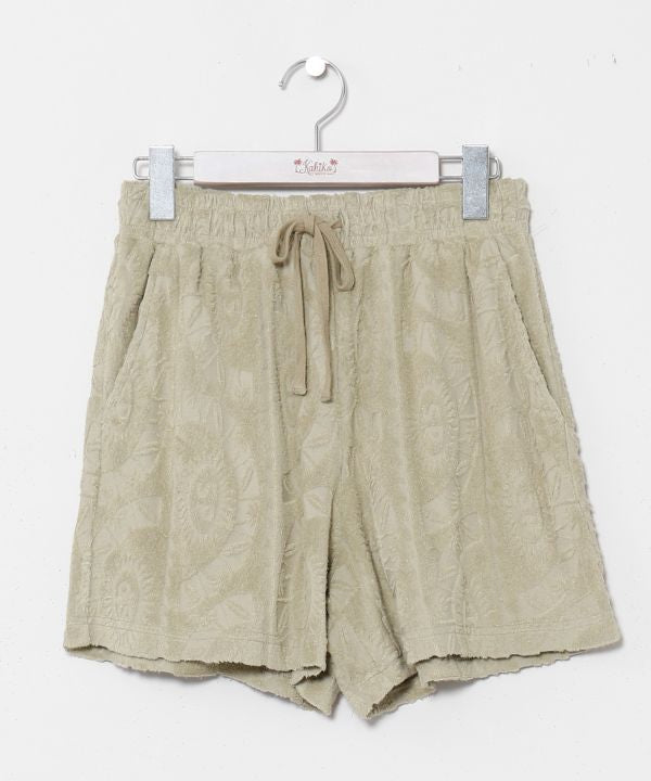 Pantalones cortos de felpa estampados SURF & Palms de Resort Kahiko - Ametsuchi