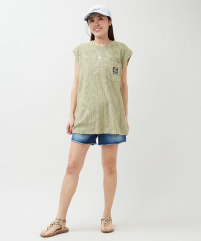 SURF＆Palms Printed Pile Men Tank by Kahiko - Ametsuchi
