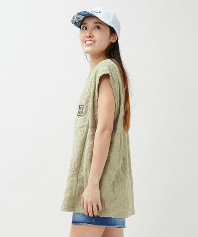 SURF＆Palms Printed Pile Men Tank by Kahiko - Ametsuchi