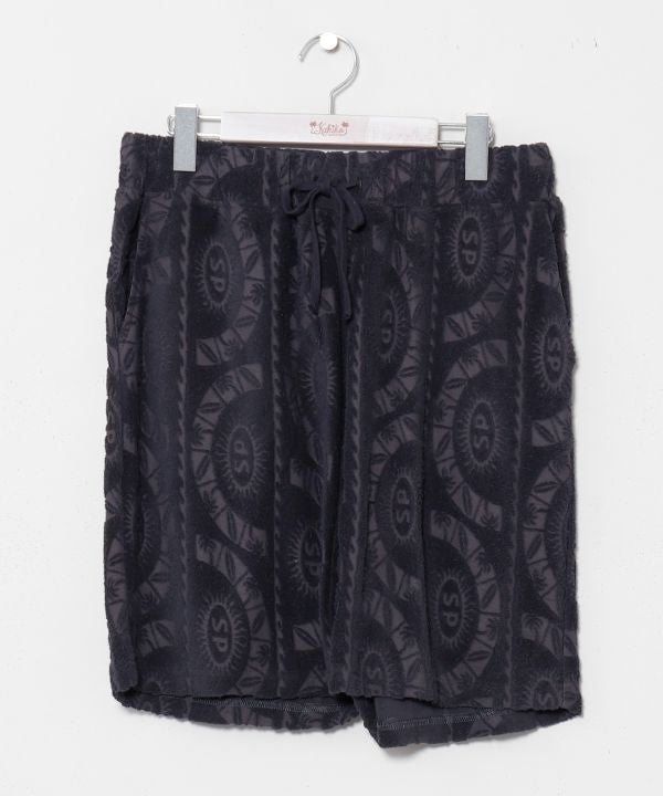 SURF＆Palms Patterned Pile Resort Shorts