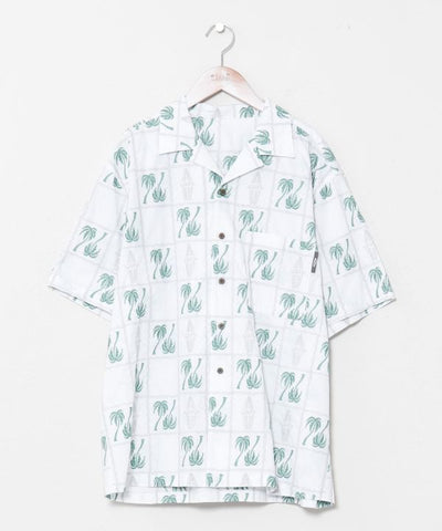 SURF＆Palms Palm Embroidery Resort Shirt by Kahiko - Ametsuchi