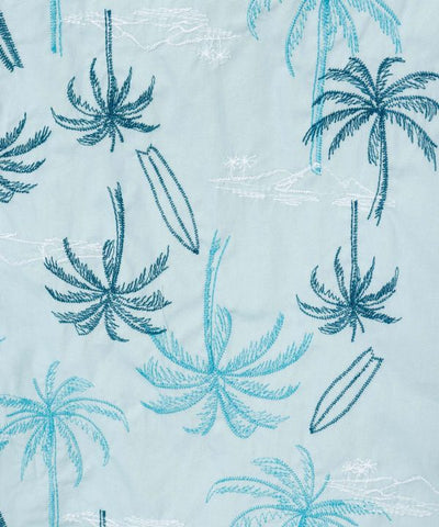 SURF＆Palms Palm Embroidery Resort Shorts by Kahiko - Ametsuchi