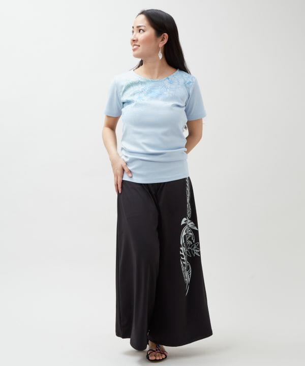 Hawaiian Motif Wide Pants by Kahiko - Ametsuchi