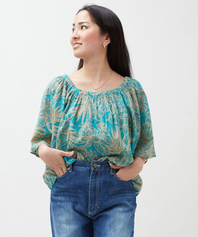 Botanical Hawaiian Resort Top by Kahiko - Ametsuchi
