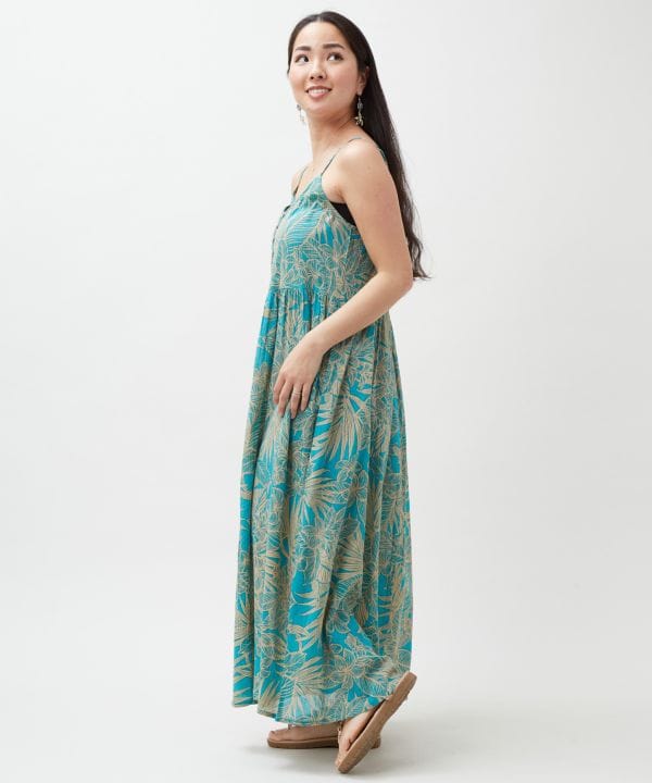 Botanical Hawaiian Camisole Dress by Kahiko - Ametsuchi