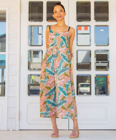 Botanical Hawaiian Camisole Dress by Kahiko - Ametsuchi