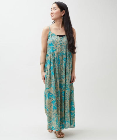 Botanical Hawaiian Camisole Dress by Kahiko - Ametsuchi